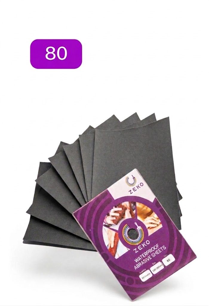 ZEKO Waterproof Adhesive Abrasive Sheet (P80 Grit)